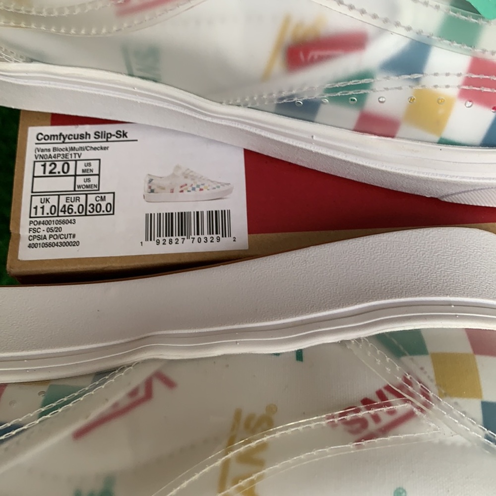 VANS COMFYCUSH SLIP SK VANS BLOCK MULTI/CHECKER MN - Picture 15 of 15